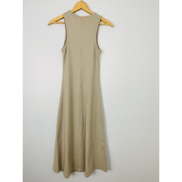 Lunya Restore Fitted Dress, LIght Gray, Womens XS, Midi Tank Dress, Lounge Dress - Picture 4 of 10
